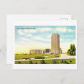 Carte Postale Capitole de l'État à Bismarck, Dakota du Nord, Vin (Devant / Derrière)