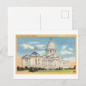 Carte Postale Capitole de l'Etat, Arkansas Vintage (Devant / Derrière)