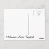 Carte Postale Capitole de l'État de l'Arkansas (Dos)