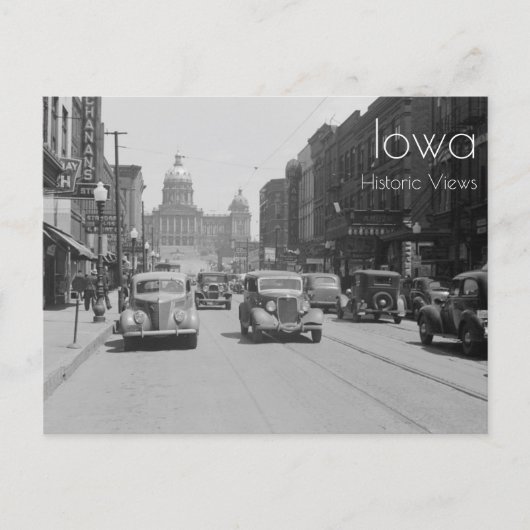 Carte Postale Capitole de l'État de l'Iowa (Devant)
