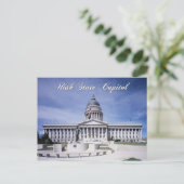 Carte Postale Capitole de l'État de l'Utah, Salt Lake City (Debout devant)