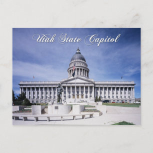 Carte Postale Capitole de l'État de l'Utah, Salt Lake City