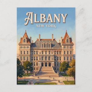 Carte Postale Capitole de l'État de New York Albany