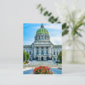 Carte Postale Capitole de l'État de Pennsylvanie (Debout devant)