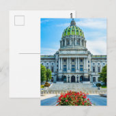 Carte Postale Capitole de l'État de Pennsylvanie (Devant / Derrière)