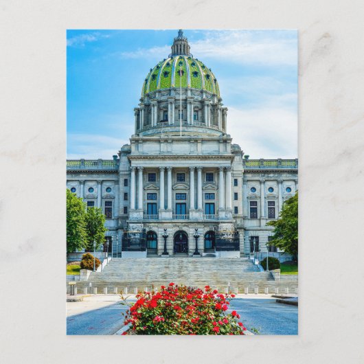 Carte Postale Capitole de l'État de Pennsylvanie (Devant)