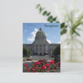 Carte Postale Capitole de l'État de Pennsylvanie Harrisburg Penn (Debout devant)