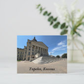 Carte Postale Capitole de l'État de Topeka (Debout devant)