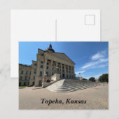 Carte Postale Capitole de l'État de Topeka (Devant / Derrière)