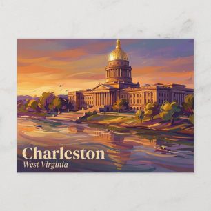 Carte Postale Capitole de l'État de Virginie-Occidentale États-U