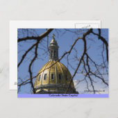 Carte Postale Capitole de l'État du Colorado (Devant / Derrière)