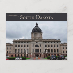 Carte Postale Capitole de l'État du Dakota du Sud Pierre Dakota 