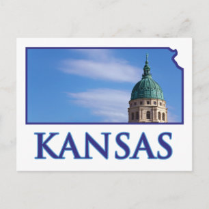 Carte Postale Capitole de l'État du Kansas