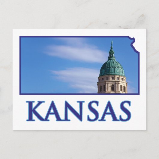Carte Postale Capitole de l'État du Kansas (Devant)