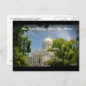 Carte Postale Capitole de l'État du Missouri (Devant / Derrière)
