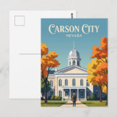 Carte Postale Capitole de l'État du Nevada États-Unis (Devant / Derrière)