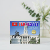Carte Postale Capitole de l'état du Tennessee à Nashville (Debout devant)