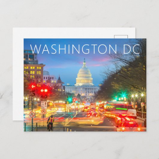 Carte Postale Capitole de Washington DC (Devant / Derrière)
