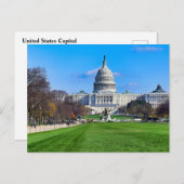 Carte Postale Capitole de Washington DC (Devant / Derrière)