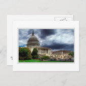 CARTE POSTALE CAPITOLE DES ÉTATS-UNIS (Devant / Derrière)