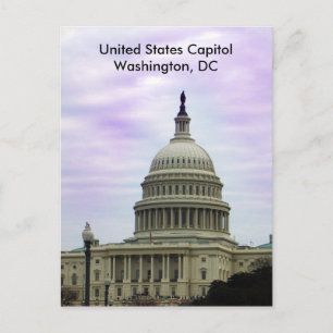Carte Postale Capitole des États-Unis, Washington, DC