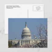 Carte Postale Capitole des États-Unis Washington DC 002 (Devant / Derrière)