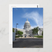 Carte Postale Capitole d'Etat à Madison, Wisconsin (Devant / Derrière)