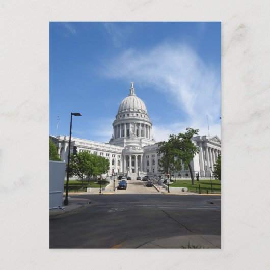 Carte Postale Capitole d'Etat à Madison, Wisconsin (Devant)