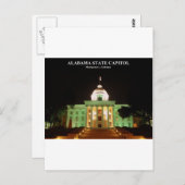 CARTE POSTALE CAPITOLE D'ÉTAT D'ALABAMA (Devant / Derrière)