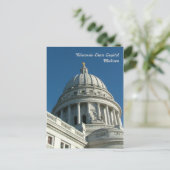 Carte Postale Capitole d'État - Madison (Debout devant)