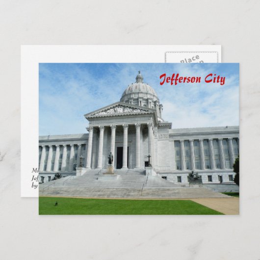 Carte Postale Capitole du Missouri (Devant / Derrière)