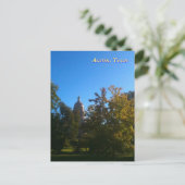 Carte Postale Capitole du Texas avec arbres (Debout devant)
