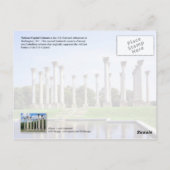 Carte Postale Capitole nationale, Washington DC (Dos)