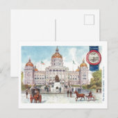 Carte Postale Capitole vintage de l'Iowa avec phoque (Devant / Derrière)