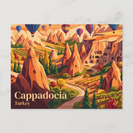 Carte Postale Cappadoce Turquie (Devant)