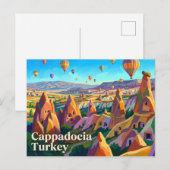 Carte Postale Cappadoce Turquie (Devant / Derrière)