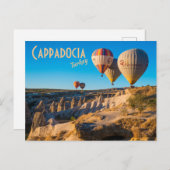 Carte Postale Cappadoce, Turquie : Ballons à Air Chaud (Devant / Derrière)