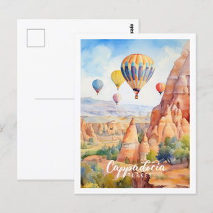 Carte Postale Cappadoce Turquie célèbre lieu de voyage