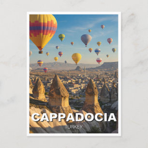 Carte Postale Cappadoce Turquie Hot Air Balloons Voyage