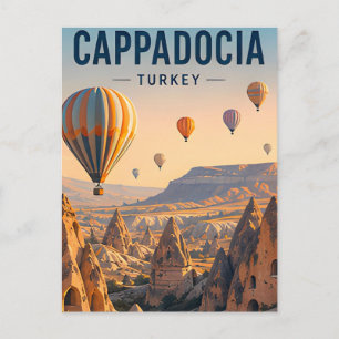 Carte Postale Cappadoce Turquie Voyage Ballons à Air Chaud