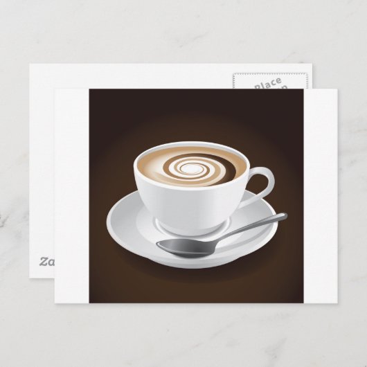 Carte Postale Cappuccino Avec Éperon (Devant / Derrière)