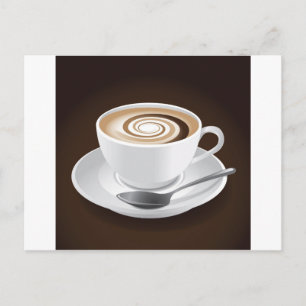 Carte Postale Cappuccino Avec Éperon