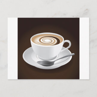 Carte Postale Cappuccino Avec Éperon