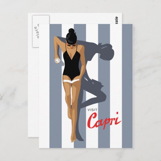 CARTE POSTALE CAPRI (Devant / Derrière)