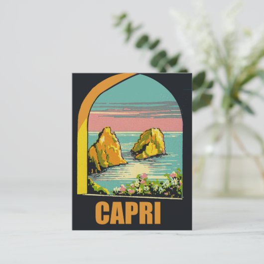 Carte Postale Capri à travers l'arc (Debout devant)
