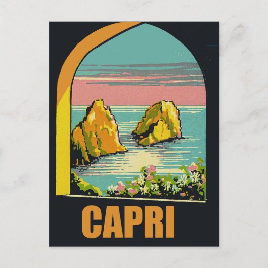 Carte Postale Capri à travers l'arc (Devant)