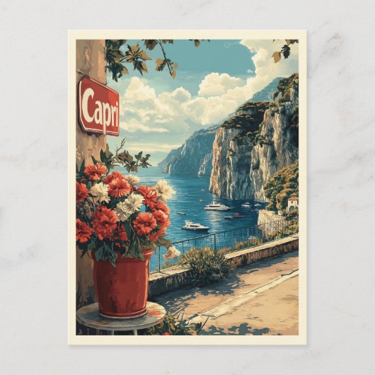 Carte Postale Capri, Italie Vintage (Devant)