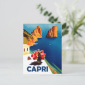 Carte Postale Capri, Italie. Voyage vintage (Debout devant)