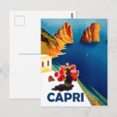 Carte Postale Capri, Italie. Voyage vintage (Devant / Derrière)