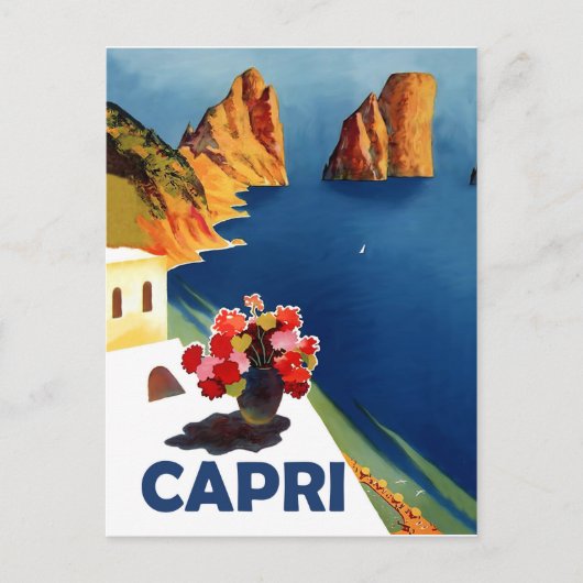 Carte Postale Capri, Italie. Voyage vintage (Devant)